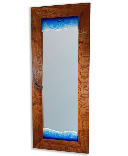Ocean Mirror framed with Sheoak wood