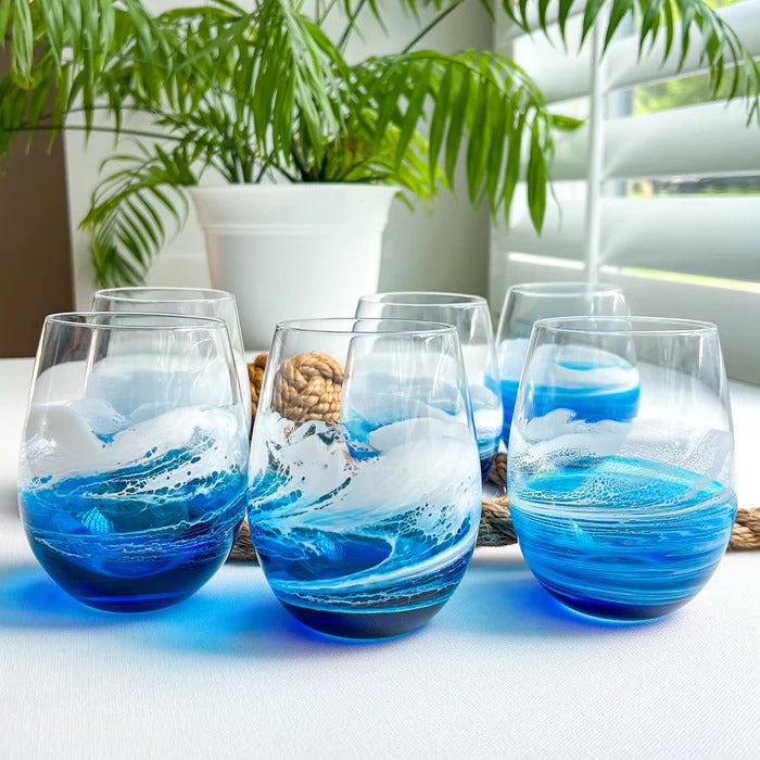 Ocean Wine glass