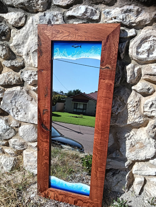 Ocean Mirror framed with Sheoak wood