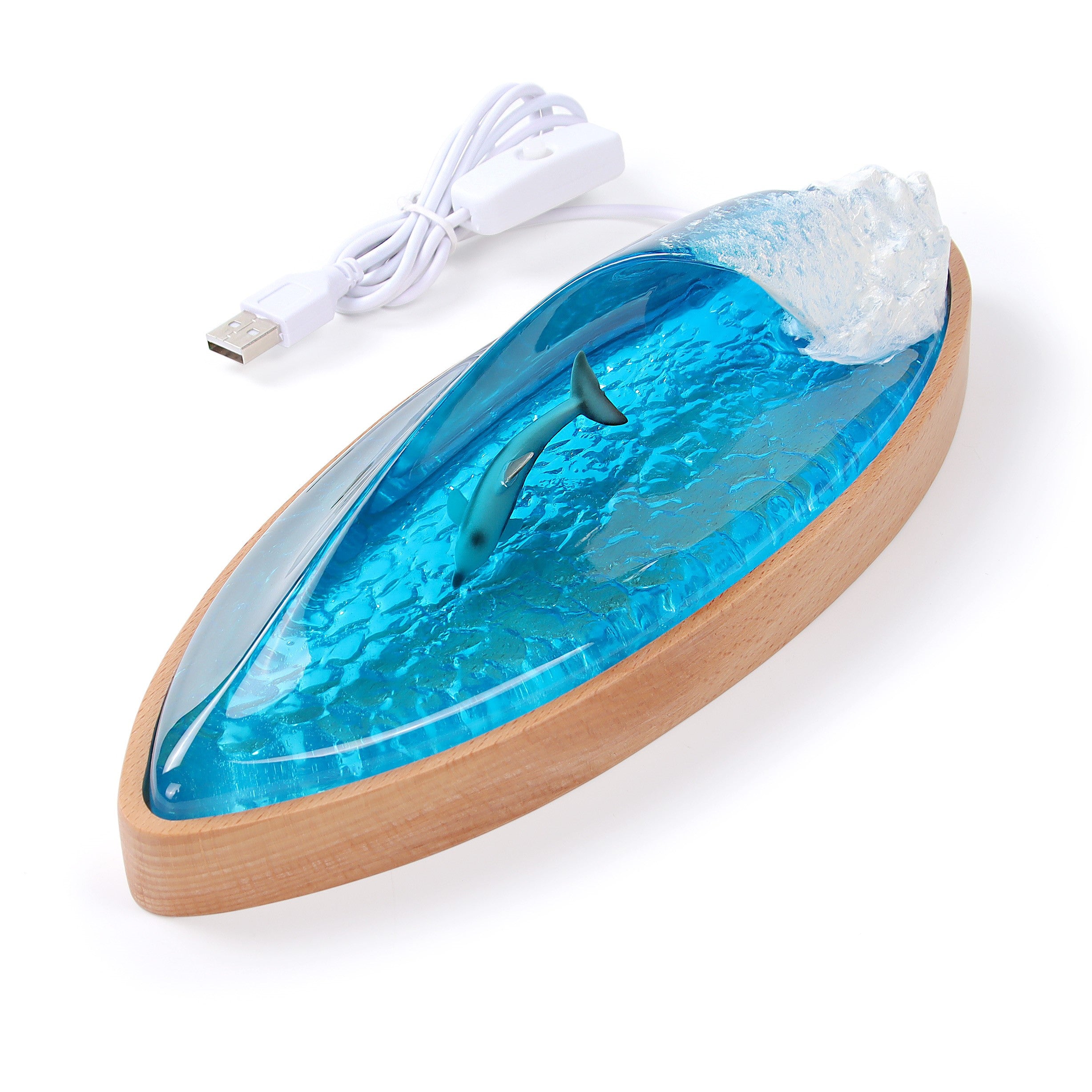 resin lamp, wave lamp, surfing lamp, wave lamp surfer, surfing art, surfboard art, surfng trophy, wave light, resin light, wave sculpture, dolphin lamp