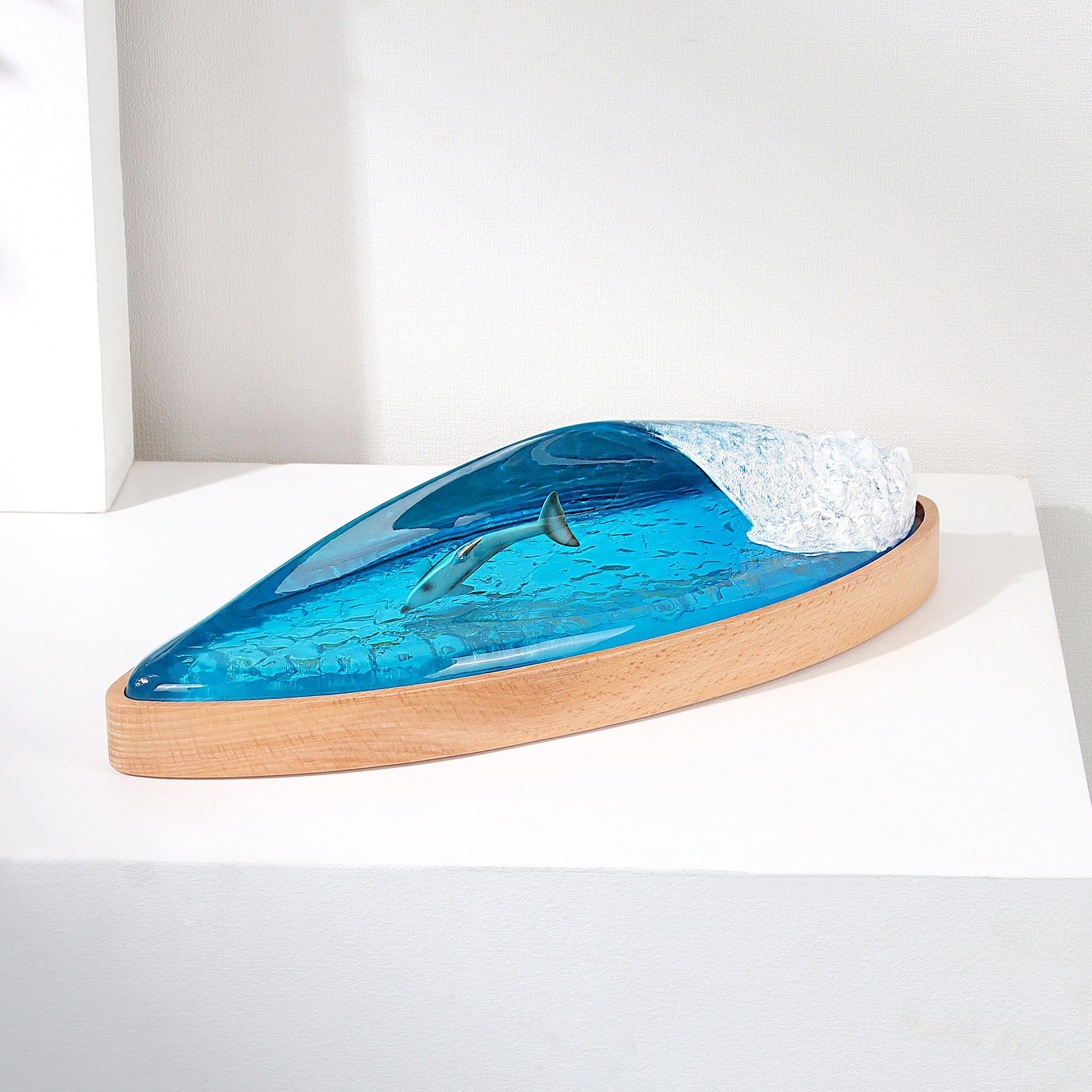 resin lamp, wave lamp, surfing lamp, wave lamp surfer, surfing art, surfboard art, surfng trophy, wave light, resin light, wave sculpture, dolphin lamp