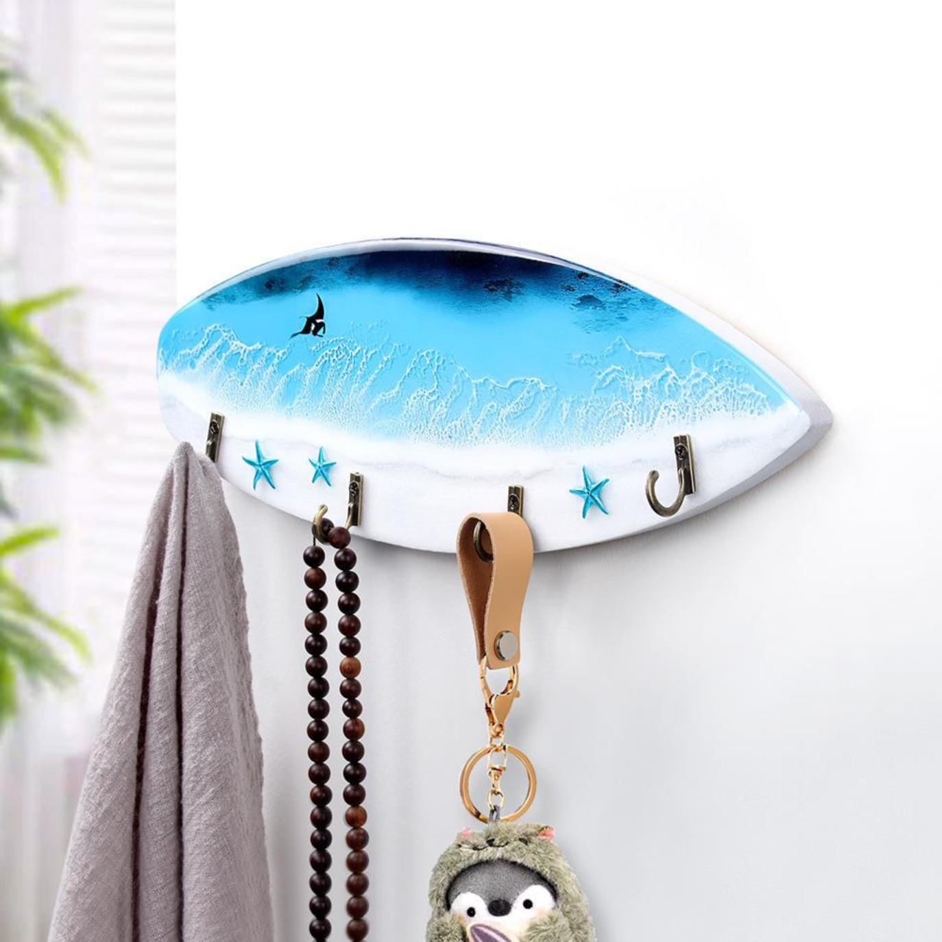 Key holder surfboard