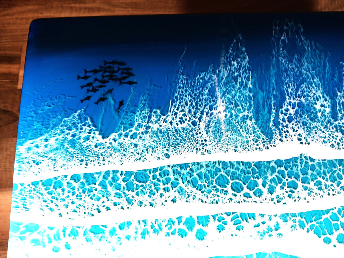 How to make wave cells in resin art