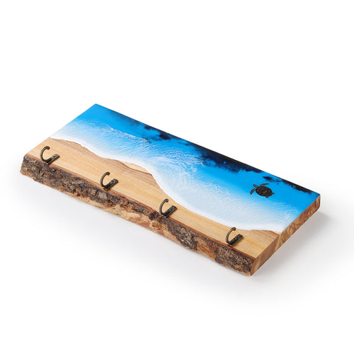 Key Holder wall mounted wood key rack Turtle
