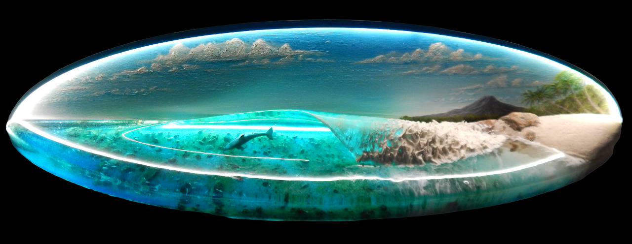 Slice of paradise wave lamp