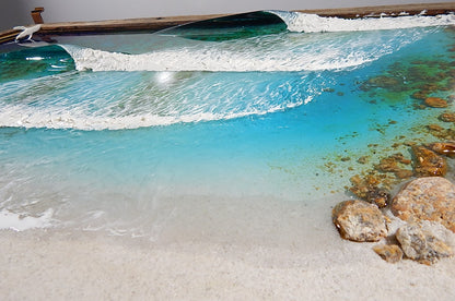 Surfing driftwood Coffee table LED