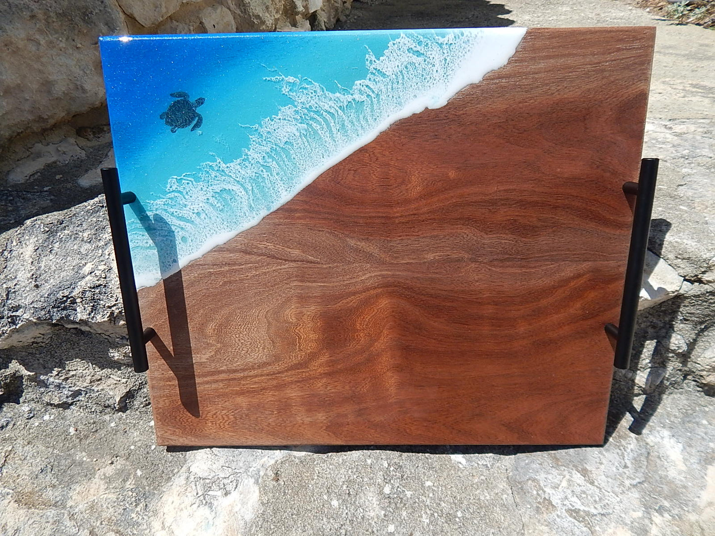 Resin serving board