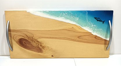 Resin serving board