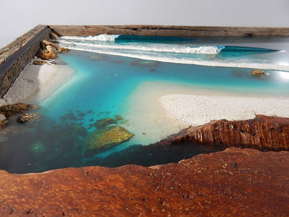 resin art coffee table, banksia beach